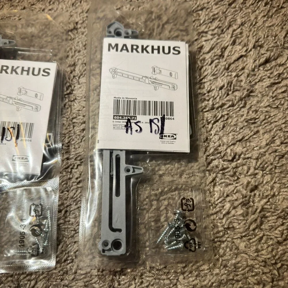 IKEA Markhus Drawer Soft Closing Device 2 Pair New 604.265.71 (Lot of 2)